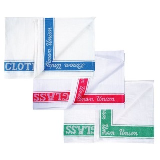 Green Linen Union Glass Cloth 20 x 30inch (10pkt)