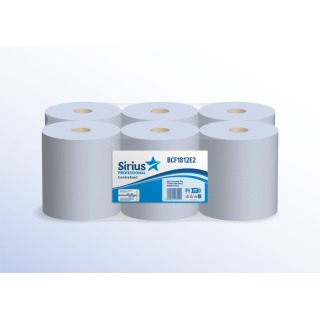 BUDGET Blue Centrefeed Embossed Roll (6x400 sheets)