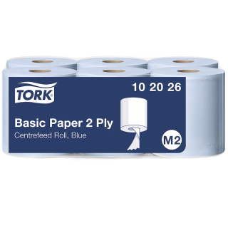 Tork Basic Blue Centrefeed 2 Ply M2 x6 (130m)