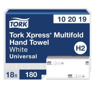 Tork Xpress® Multifold Hand Towels White H2 102019 (18x180)
